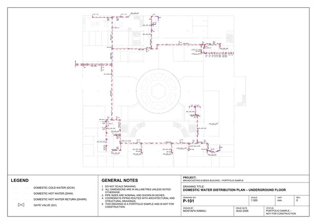 3D model of Broadcasting & Media Building – MEP & Mechanical Systems