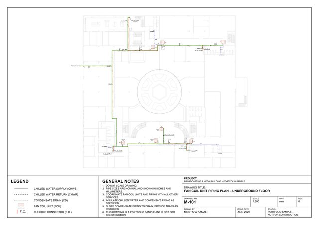 3D model of Broadcasting & Media Building – MEP & Mechanical Systems