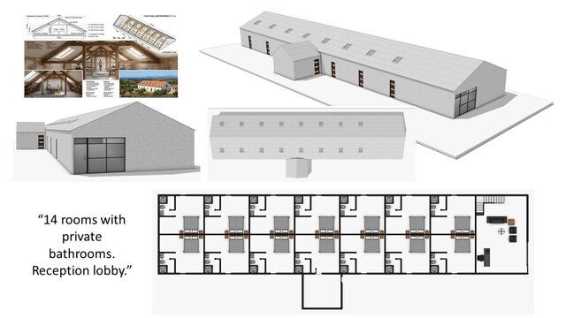 3D model of “From Barn to Hotel”