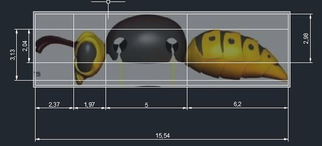 3D model of bee-drone