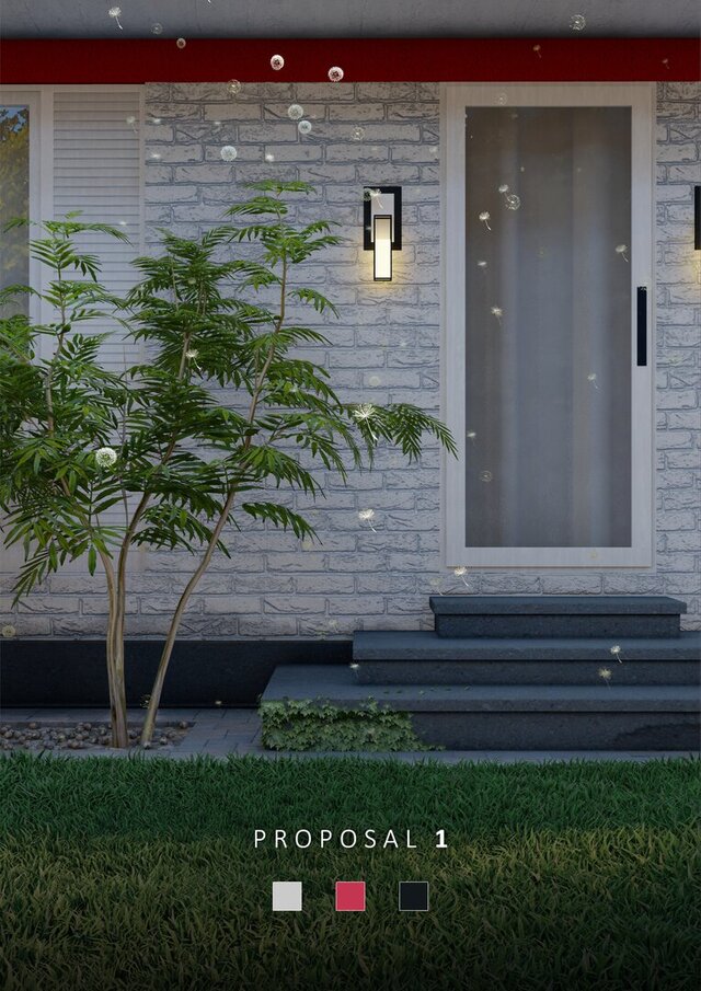 3D model of Facade of a Japanese Maple