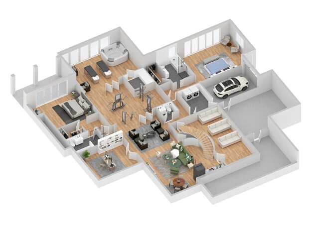3D model of 3d-floorplan-renderings