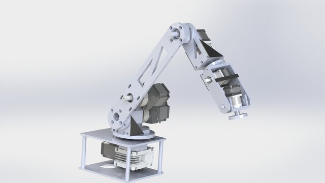 3D model of Multi-Axis Robotic Manipulator – Mechanical Design