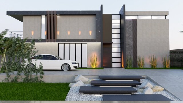 Modern Villa Exterior | Architectural 3D Visualization