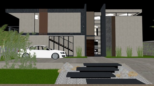 3D model of Modern Villa Exterior | Architectural 3D Visualization