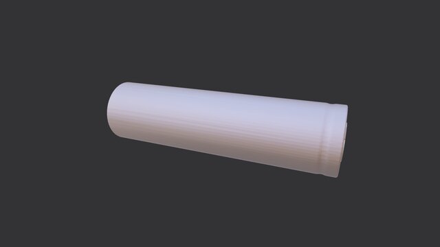 3D model of Rechargeable Lithium Battery 18650