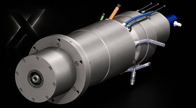 3D model of Precision Workpiece Spindle for SiC Grinding | KonstruktaX