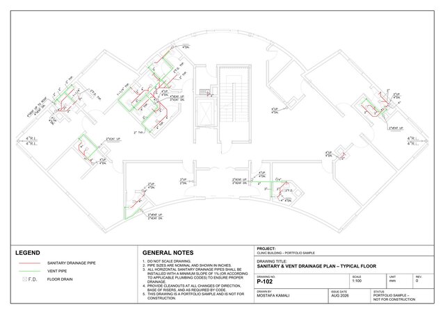 3D model of Clinic Building – MEP & HVAC Systems Design