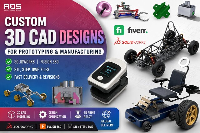 3D model of 3D CAD Modeling & Design for Manufacturing (DFM) Portfolio