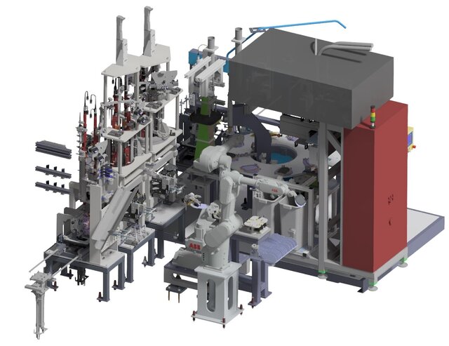 3D model of compressor assembly - station
