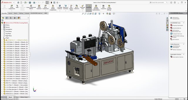 FILM COVERING MACHINE 3D MODEL