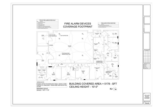 Fire Alarm System Design - Church, 5,178 sq ft (Addressable, AutoCAD) – image 2 of 5