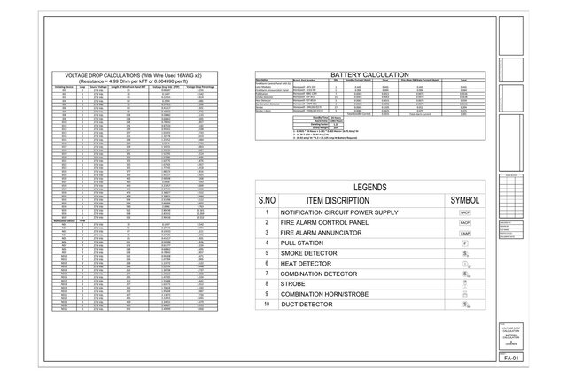 Fire Alarm System Design - Church, 5,178 sq ft (Addressable, AutoCAD) – image 5 of 5