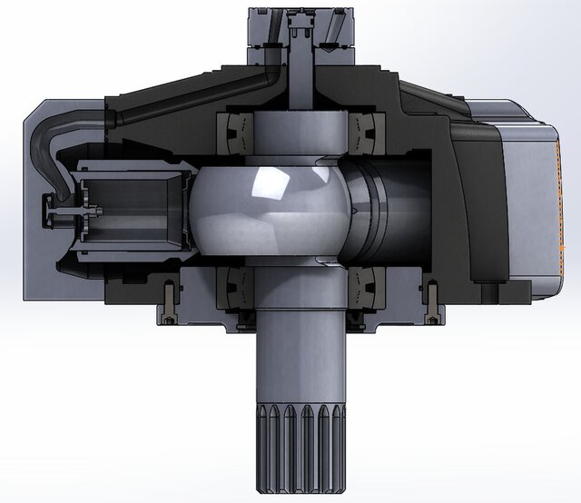 3D model of High Torque Radial Piston Hydraulic Motor