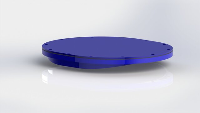3D model of Marine Twin-Pontoon Pipe Support Assembly