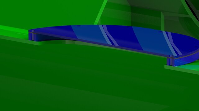 3D model of Marine Twin-Pontoon Pipe Support Assembly