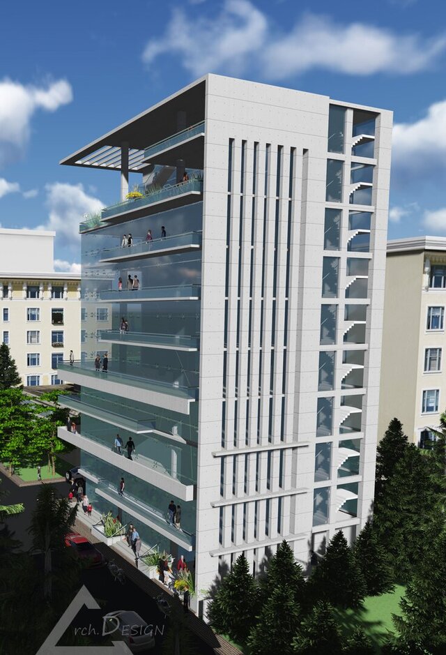 Design of a 10 Storied Corporate Office in Banani, Dhaka. – image 10 of 14