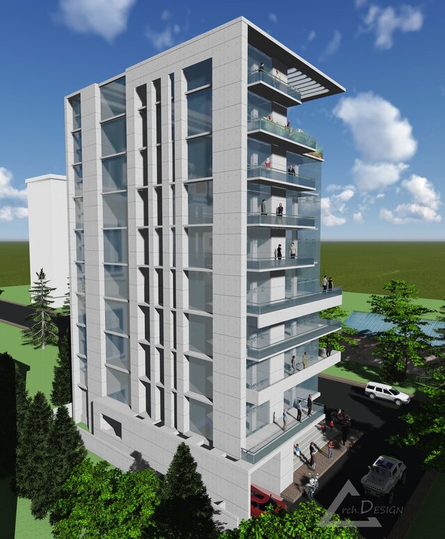Design of a 10 Storied Corporate Office in Banani, Dhaka. – image 13 of 14