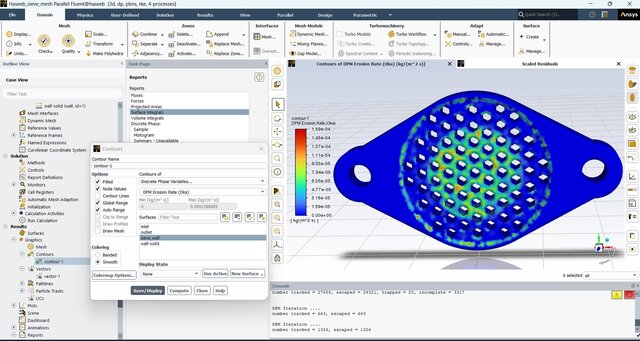 3D model of Multiphase CFD Erosion Analysis of 3D-Printed Polymer Sieve Meshes