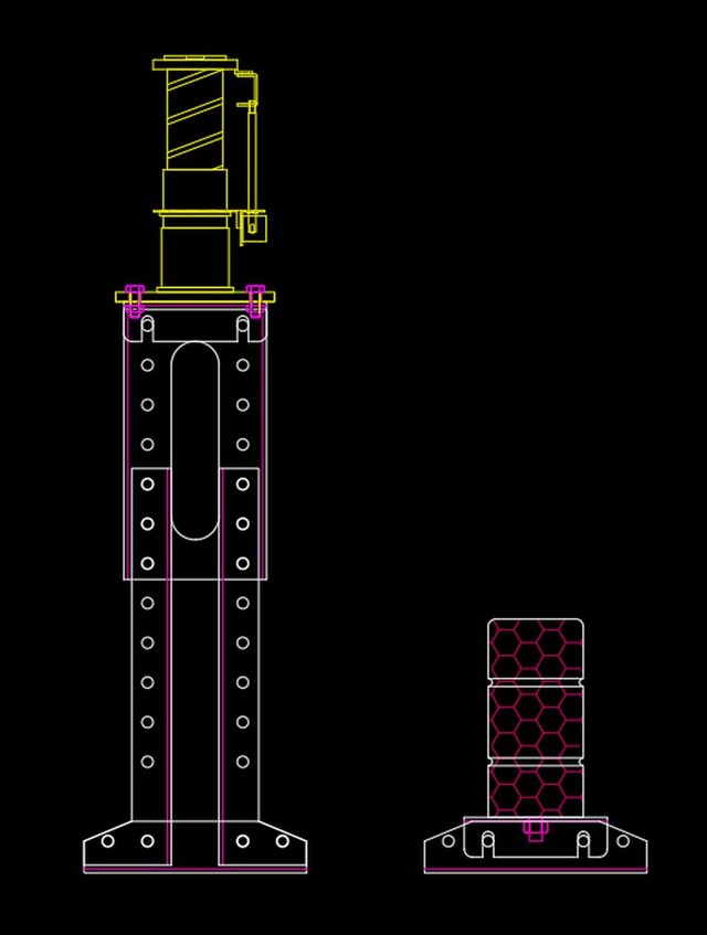 3D model of semi-circular panoramic glass elevator