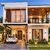 Two-story modern box-type house