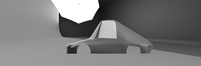 3D model of Aerodynamic Race Car Body Shell Design