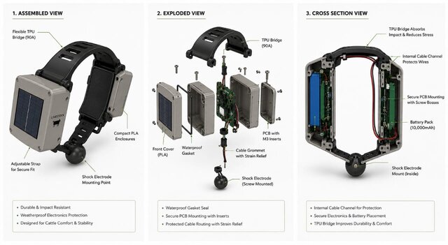 Solar-Powered Livestock Tracking Collar