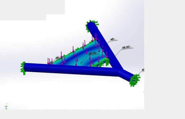 3D model of Nonlinear FEA Analysis - Automotive Suspension Structural Components