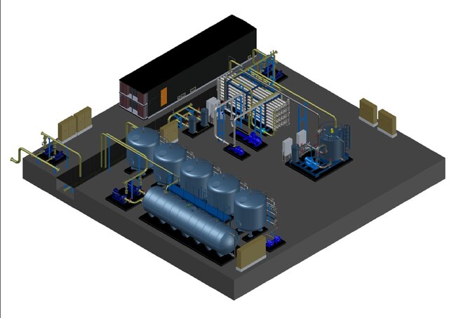 SWRO and Wastewater Treatment Plant (WWTP) – AutoCAD & Plant 3D Design