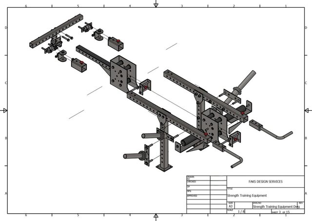 3D model of Strength Training Equipment