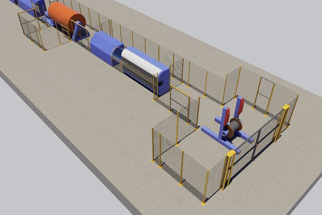 3D model of Industrial Safety Guarding System — NR-12 Compliance & 3D CAD Design