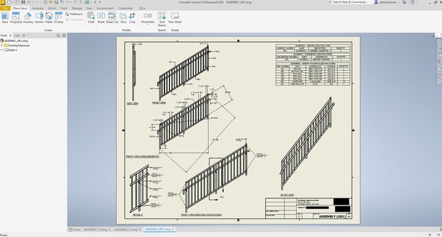 3D model of Custom Stair Systems | Design & Fabrication Drawings