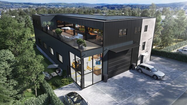 3D model of Metalldienste Dietikon – Transforming Industrial Spaces into Modern Work Environments