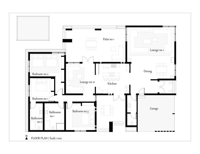 3D model of Residential Smart House Design Proposal