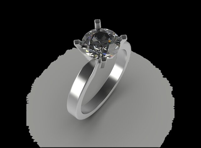 3D model of morganite-solitaire-ring