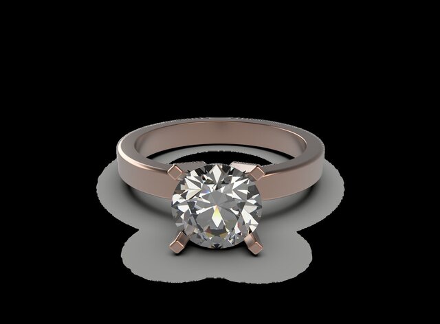 3D model of morganite-solitaire-ring