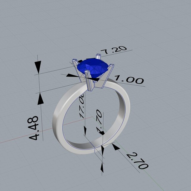 3D model of morganite-solitaire-ring