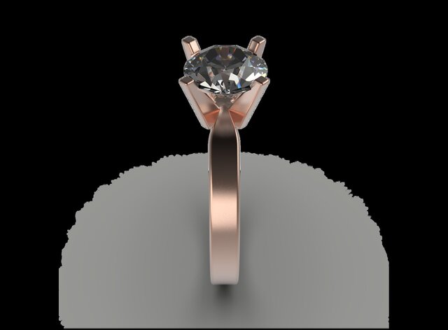 3D model of morganite-solitaire-ring