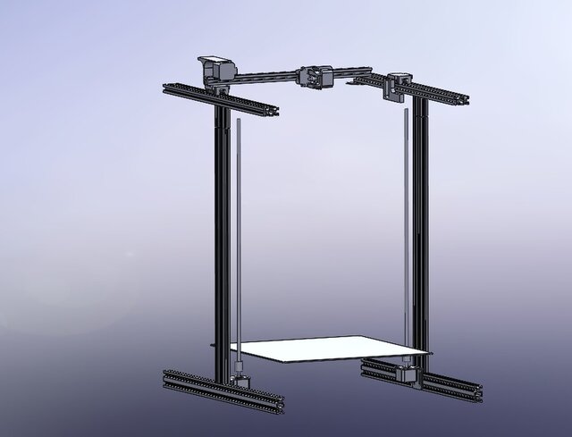 Custom Large-Format 3D Printer – Mechanical Design & Manufacturing