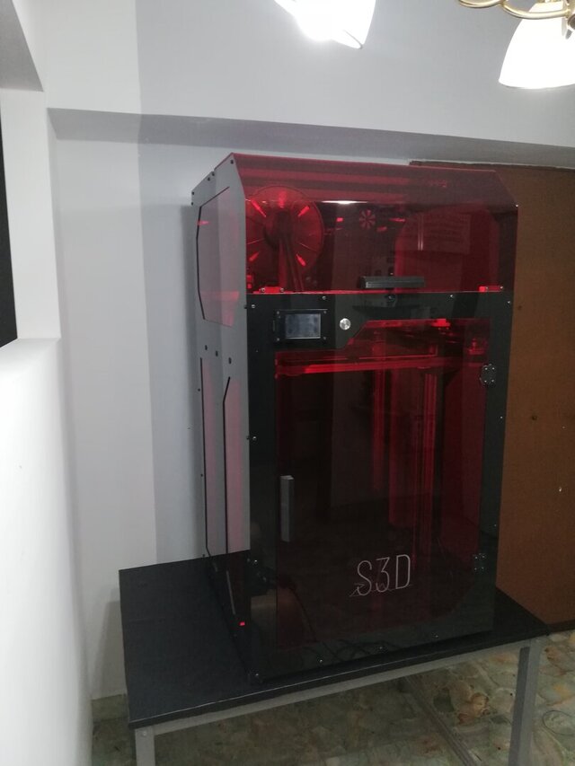 3D model of Custom Large-Format 3D Printer – Mechanical Design & Manufacturing