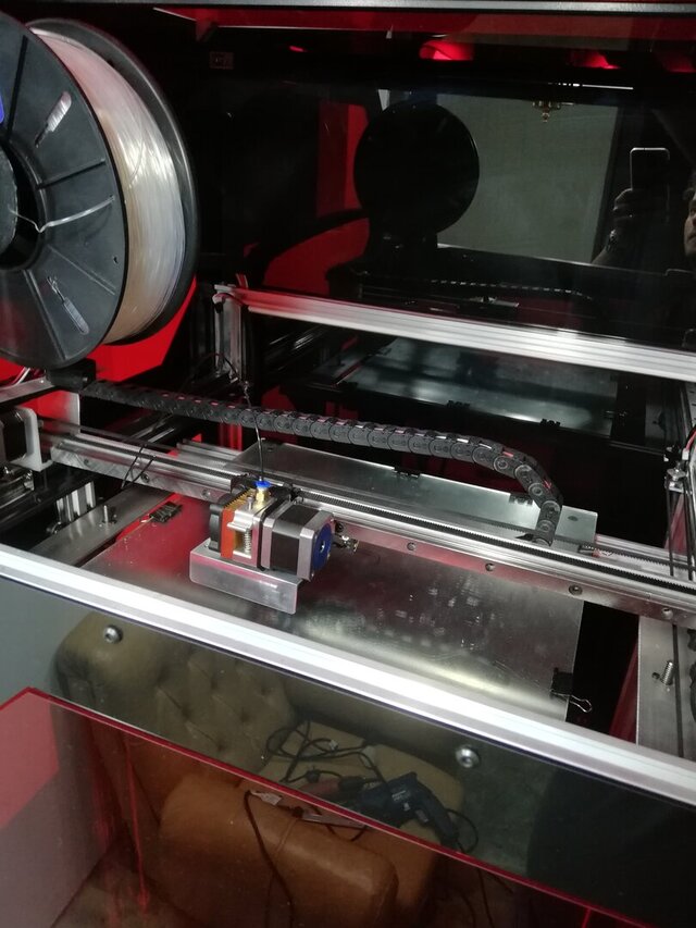 3D model of Custom Large-Format 3D Printer – Mechanical Design & Manufacturing