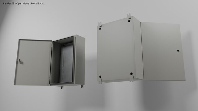 3D model of SolidWorks Sheet Metal Enclosure | Fabrication-Ready CAD & Drawings