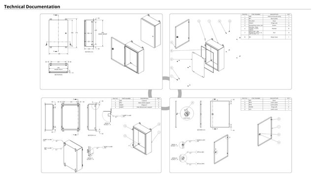 3D model of SolidWorks Sheet Metal Enclosure | Fabrication-Ready CAD & Drawings
