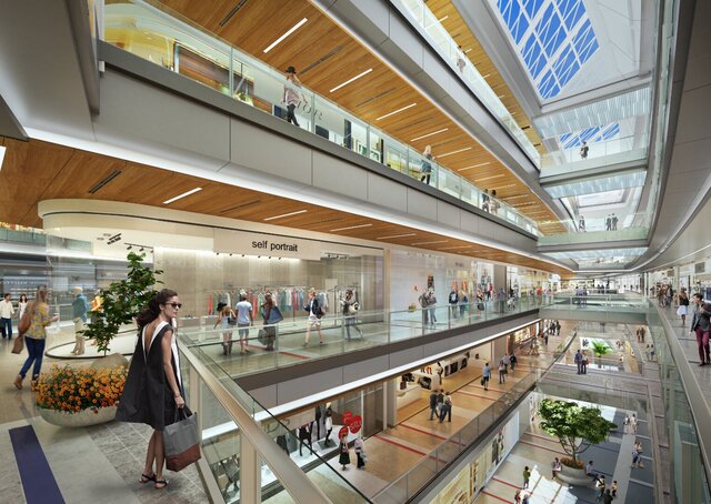 3D model of Rendering of a shopping mall
