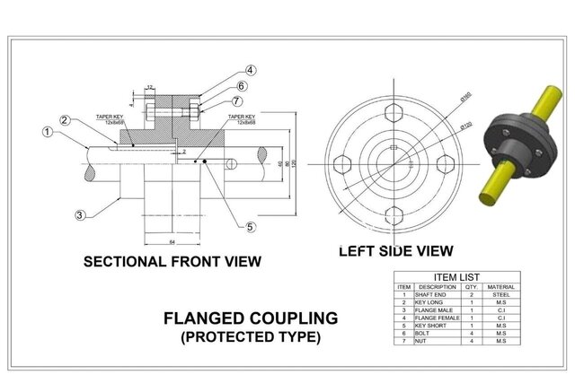 Flange Coupling(Protected view)