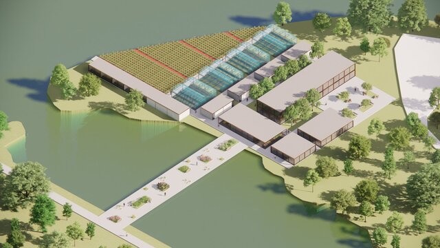 3D model of Academic Architectural Portfolio — Casa Girasol & Forest Nursery