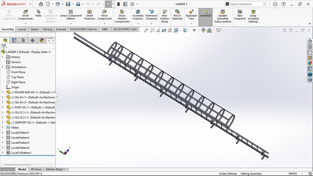 3D model of LADDER AND PLATFORM