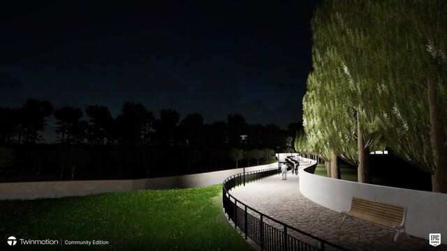 3D model of Riverbank Infrastructure — 3D Visualization Exercise