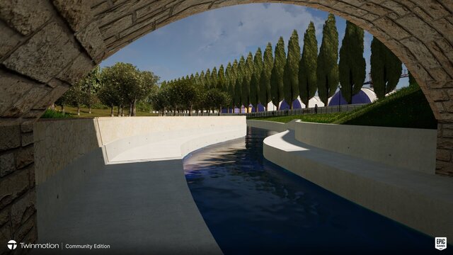 3D model of Riverbank Infrastructure — 3D Visualization Exercise