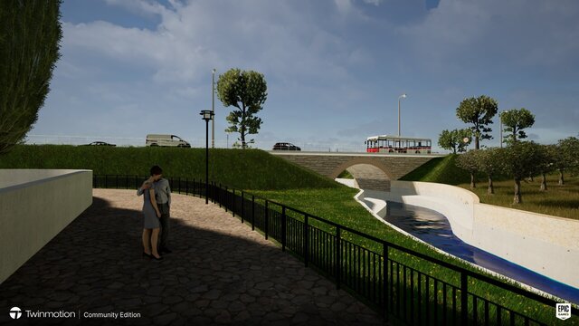Riverbank Infrastructure — 3D Visualization Exercise